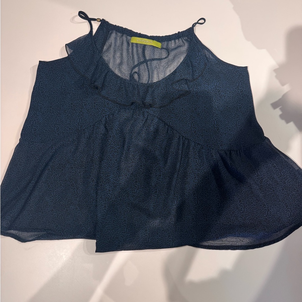 Chic Navy Blue Women's Blouse from Rapsodia